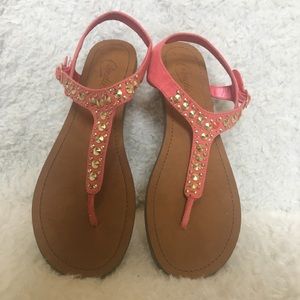 Pink Jeweled Sandals